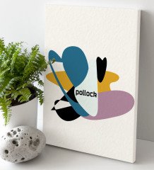 Pollock Tasarımlı Kanvas Tablo 30x50cm