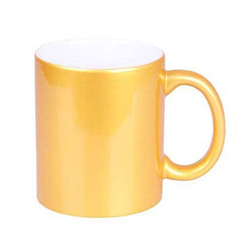 Sublimasyon Porselen Altın Sedefli Kupa - Kutulu