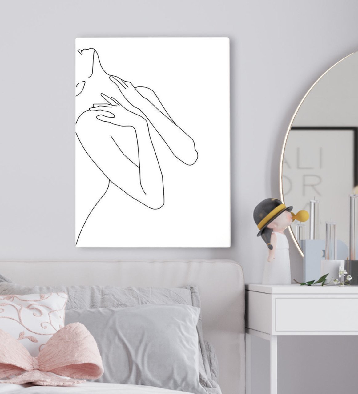 BK Gift Yatak Odası Konseptli Kanvas Tablo 50x70cm-37