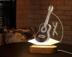 BK Gift Kişiye Özel İsimli Dekoratif Led Lamba, Gece Lambası, Ev Dekorasyonu, Işıklı Pleksi Biblo-6