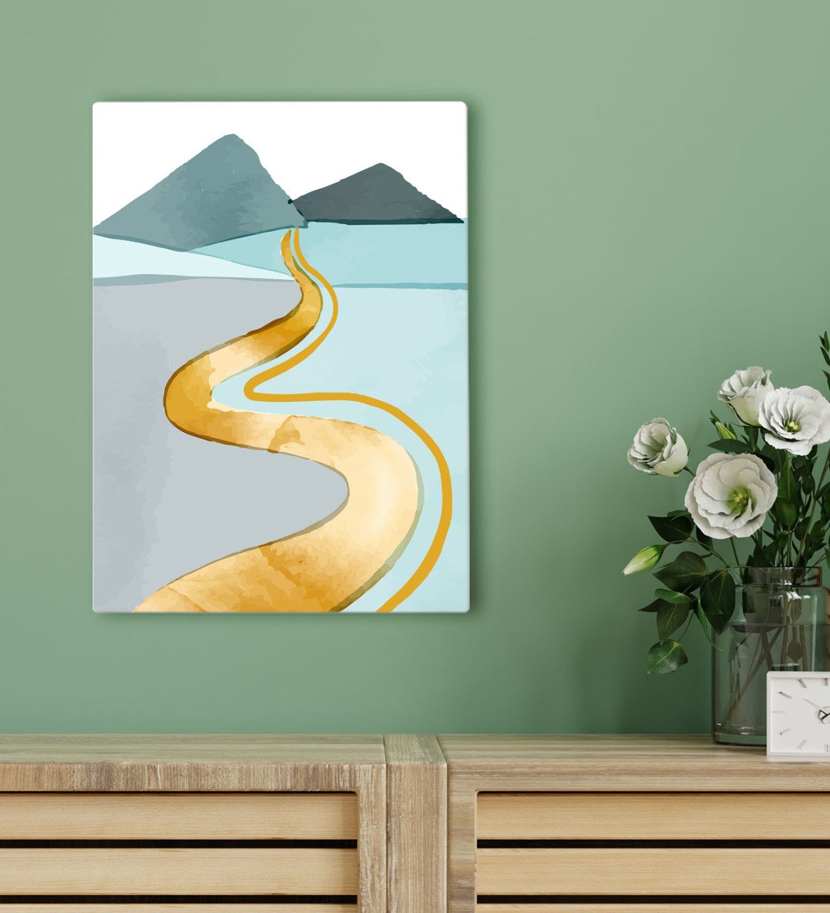 BK Gift Otel Odası Konseptli Kanvas Tablo 30x50cm-37