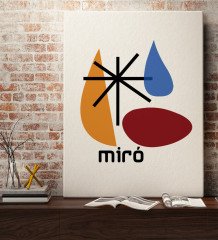 Miro Tasarımlı Kanvas Tablo 50x70cm