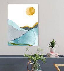 BK Gift Otel Odası Konseptli Kanvas Tablo 50x70cm-38