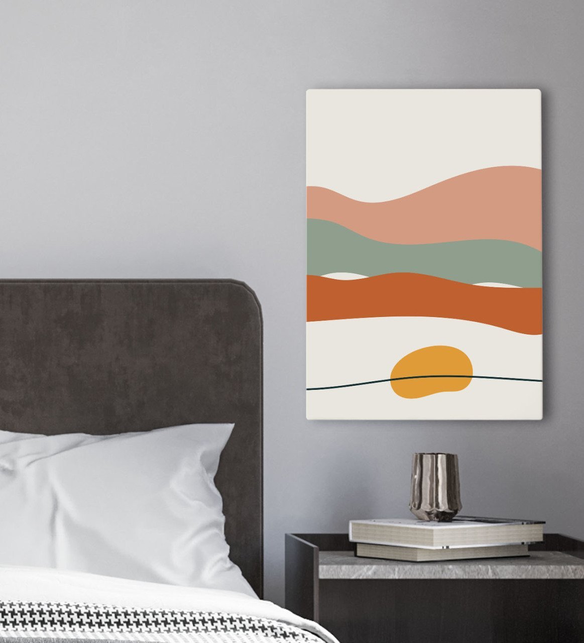 BK Gift Yatak Odası Konseptli Kanvas Tablo 30x50cm-41