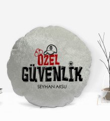 Kişiye Özel İsimli Özel Güvenlik Tasarımlı Dekoratif Kırlent Yastık-1