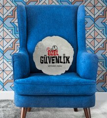 Kişiye Özel İsimli Özel Güvenlik Tasarımlı Dekoratif Kırlent Yastık-1