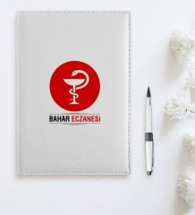 BK Gift Kişiye Özel Mesleki Eczane 2023 Beyaz Deri Ajanda  4
