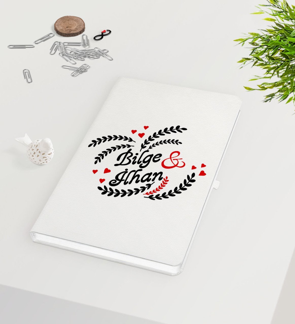 Kişiye Özel Sevgililer Günü Beyaz Defter-29