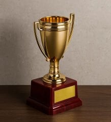 BK Gift Kişiye Özel Ödül Kupası - 14 cm, Şampiyon Ödül Kupası, Başarı Kupası, Turnuva Kupası, Okul Kupası