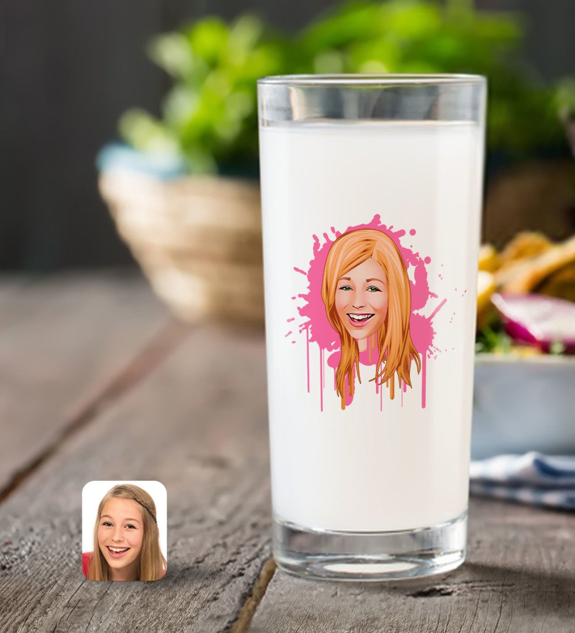 Kişiye Özel Kadın Karikatürlü Rakı Bardağı-31