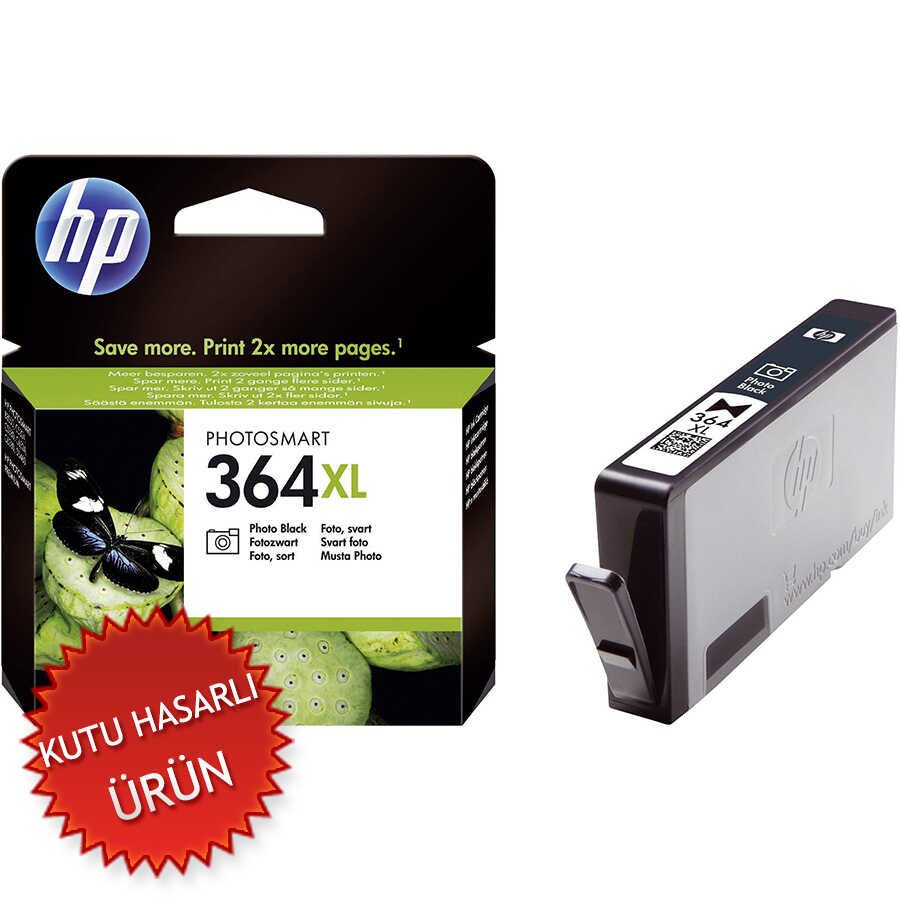 HP CB322EE (364XL) Siyah Orjinal Fotoğraf Kartuşu - C5380 / C6380 (C) (T13225)