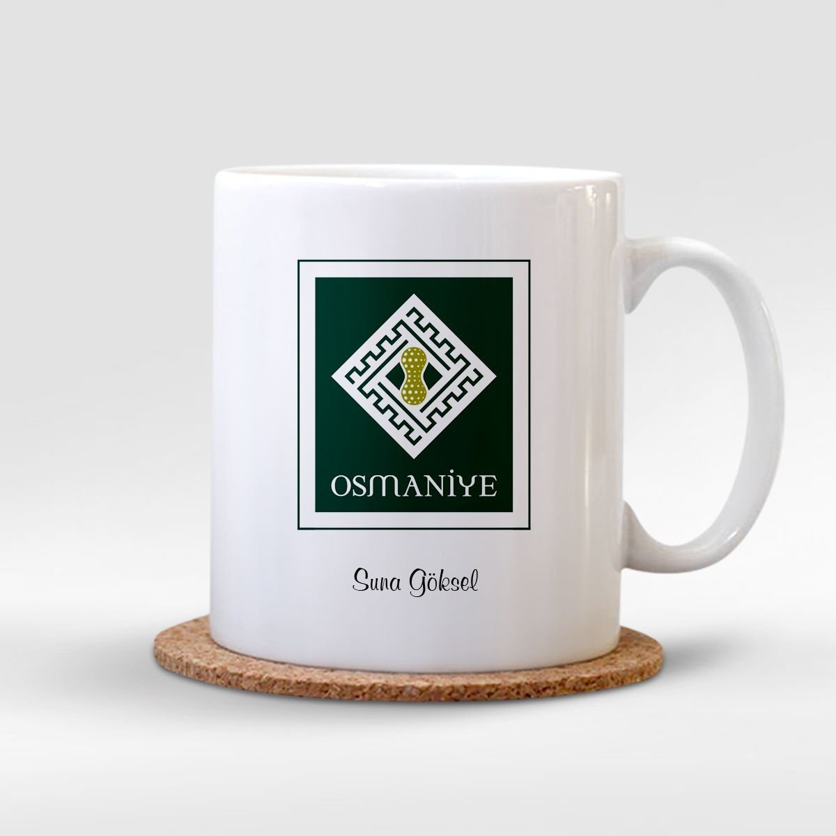 Kişiye Özel Osmaniye Beyaz Kupa Bardak - 001