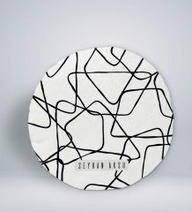 Kişiye Özel İsimli Yuvarlak Araç Koltuk Yastığı-27