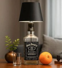 BK Gift Kablosuz 3 Renkli Led Siyah Şişe Lambası, Ev Hediyesi,  Arkadaşa Hediye, Sevgiliye Hediye