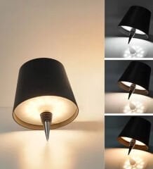 BK Gift Kablosuz 3 Renkli Led Siyah Şişe Lambası, Ev Hediyesi,  Arkadaşa Hediye, Sevgiliye Hediye