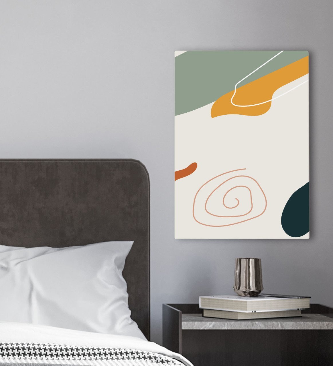 BK Gift Yatak Odası Konseptli Kanvas Tablo 30x50cm-43
