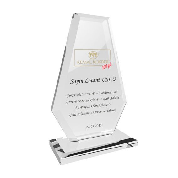 Kaplamasız Kristal Plaket 1027