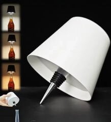 BK Gift Kablosuz Led Beyaz Şişe Lambası, Ev Hediyesi,  Arkadaşa Hediye, Sevgiliye Hediye