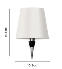 BK Gift Kablosuz 3 Renkli Led Beyaz Şişe Lambası, Ev Hediyesi,  Arkadaşa Hediye, Sevgiliye Hediye