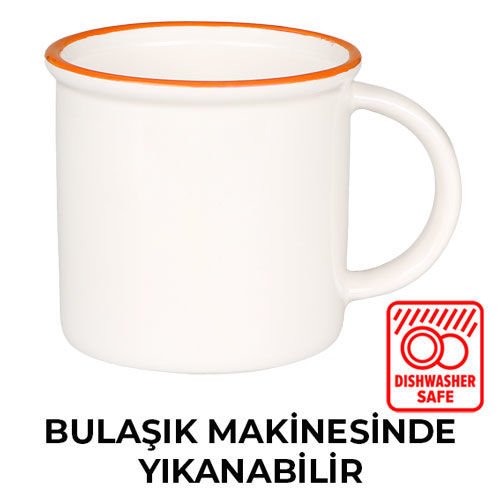 Sublimasyon Seramik Turuncu Bonny Kupa - Kutulu