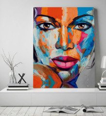 BK Gift Woman Art Tasarımlı Kanvas Tablo 50x70cm-10