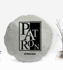 Kişiye Özel İsimli Patron Tasarımlı Dekoratif Kırlent Yastık-10