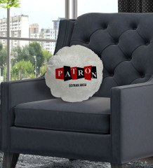 Kişiye Özel İsimli Patron Tasarımlı Dekoratif Kırlent Yastık-11