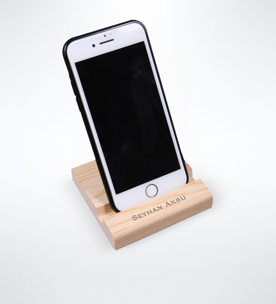 Kişiye Özel Ahşap Telefon Standı