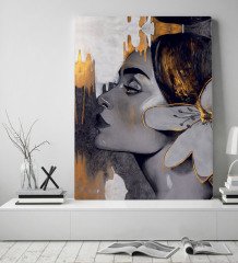 BK Gift Woman Art Tasarımlı Kanvas Tablo 50x70cm-11