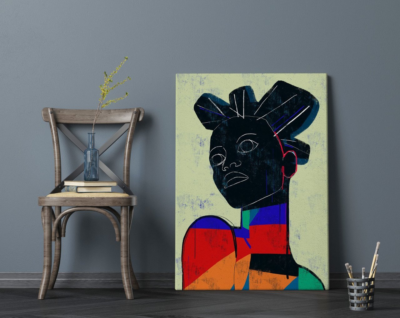 BK Home Color Of Woman Tasarımlı Kanvas Tablo 70x100cm-1