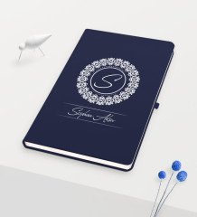 Kişiye Özel İsimli Lacivert Defter - 2