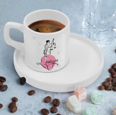 BK Gift Kişiye Özel Sunum Tabaklı Avukat Tasarımlı Kahve Fincanı-10, Sevgiliye Hediye, Arkadaşa Hediye, Avukata Hediye