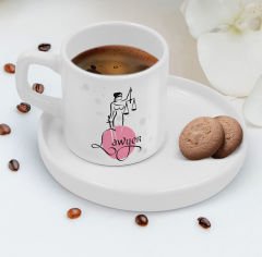 BK Gift Kişiye Özel Sunum Tabaklı Avukat Tasarımlı Kahve Fincanı-10, Sevgiliye Hediye, Arkadaşa Hediye, Avukata Hediye