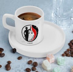 BK Gift Kişiye Özel Sunum Tabaklı Avukat Tasarımlı Kahve Fincanı-13, Sevgiliye Hediye, Arkadaşa Hediye, Avukata Hediye