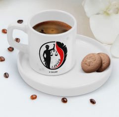 BK Gift Kişiye Özel Sunum Tabaklı Avukat Tasarımlı Kahve Fincanı-13, Sevgiliye Hediye, Arkadaşa Hediye, Avukata Hediye