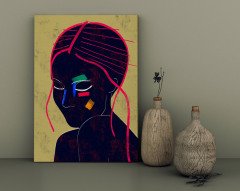 BK Home Color Of Woman Tasarımlı Kanvas Tablo 30x50cm-4