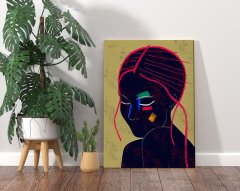 BK Home Color Of Woman Tasarımlı Kanvas Tablo 70x100cm-4