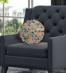 BK Gift Modern Yuvarlak Dekoratif Kırlent Yastık-2