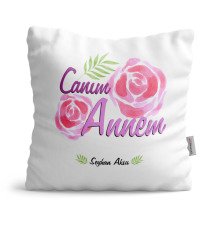 Kişiye Özel Canım Annem Saten Yastık - 15