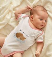 BK Kids İyi Geceler Tasarımlı Pembe Bebek Body Zıbın-1