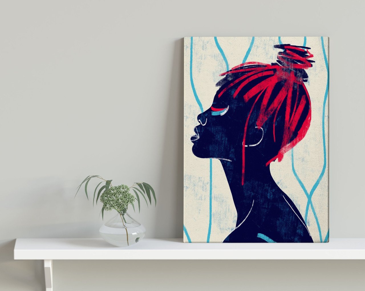 BK Home Color Of Woman Tasarımlı Kanvas Tablo 30x50cm-6