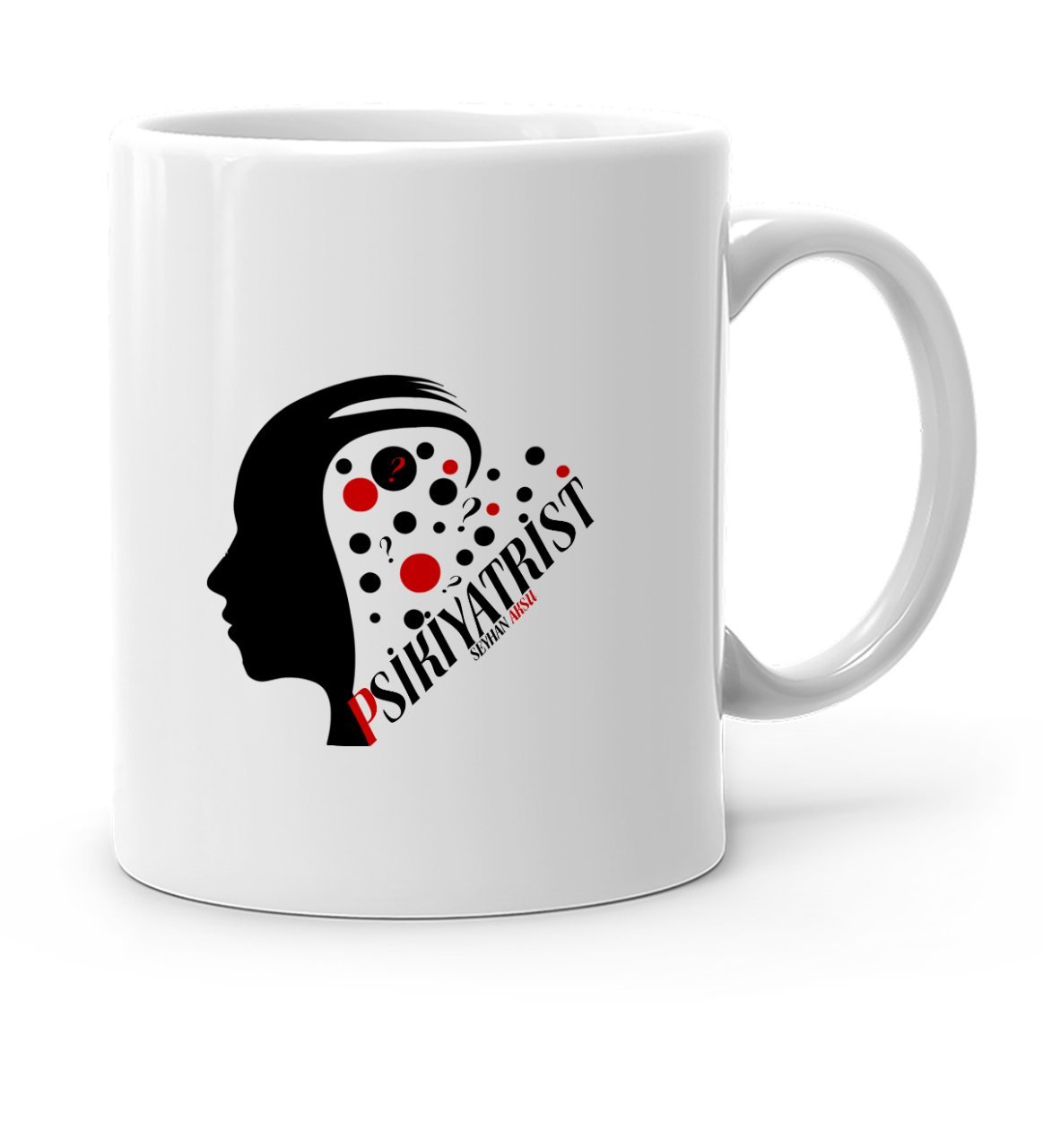 Kişiye Özel Mesleki Psikiyatrist Beyaz Kupa Bardak - 3