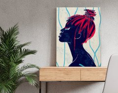 BK Home Color Of Woman Tasarımlı Kanvas Tablo 50x70cm-6