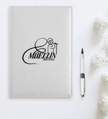 BK Gift Kişiye Özel Mesleki Müezzin 2023 Beyaz Deri Ajanda  1