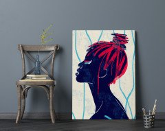 BK Home Color Of Woman Tasarımlı Kanvas Tablo 70x100cm-6