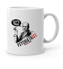 Kişiye Özel Mesleki Psikiyatrist Beyaz Kupa Bardak - 5