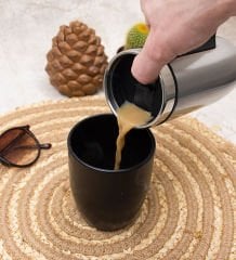 Kişiye Özel Kulplu Çelik Termos Bardak 240 Ml - Gri