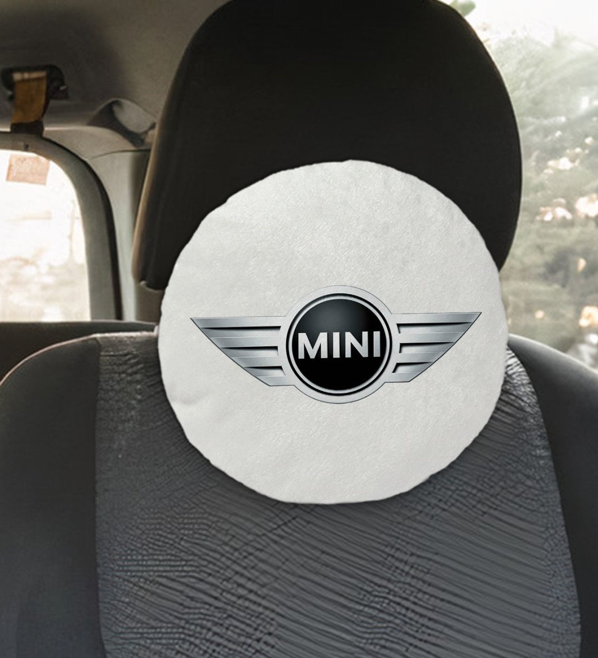 BK Gift Mini Tasarımlı Yuvarlak Araç Koltuk Yastığı-1