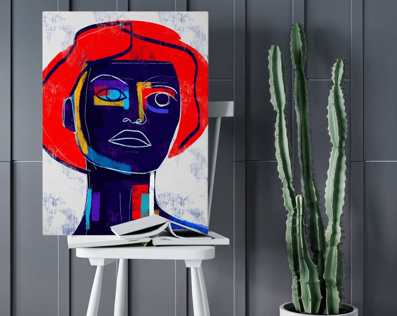 BK Home Color Of Woman Tasarımlı Kanvas Tablo 50x70cm-7