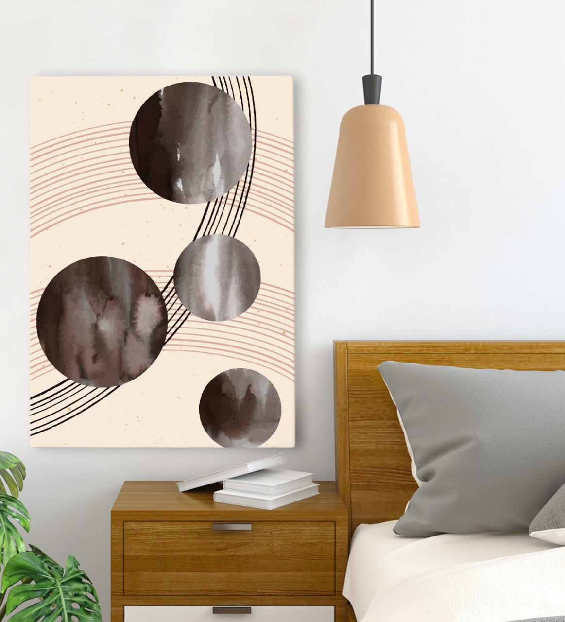 BK Gift Yatak Odası Konseptli Kanvas Tablo 70x100cm-51